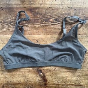 Parade Luxe Mesh Scoop Bralette Size S, Grey